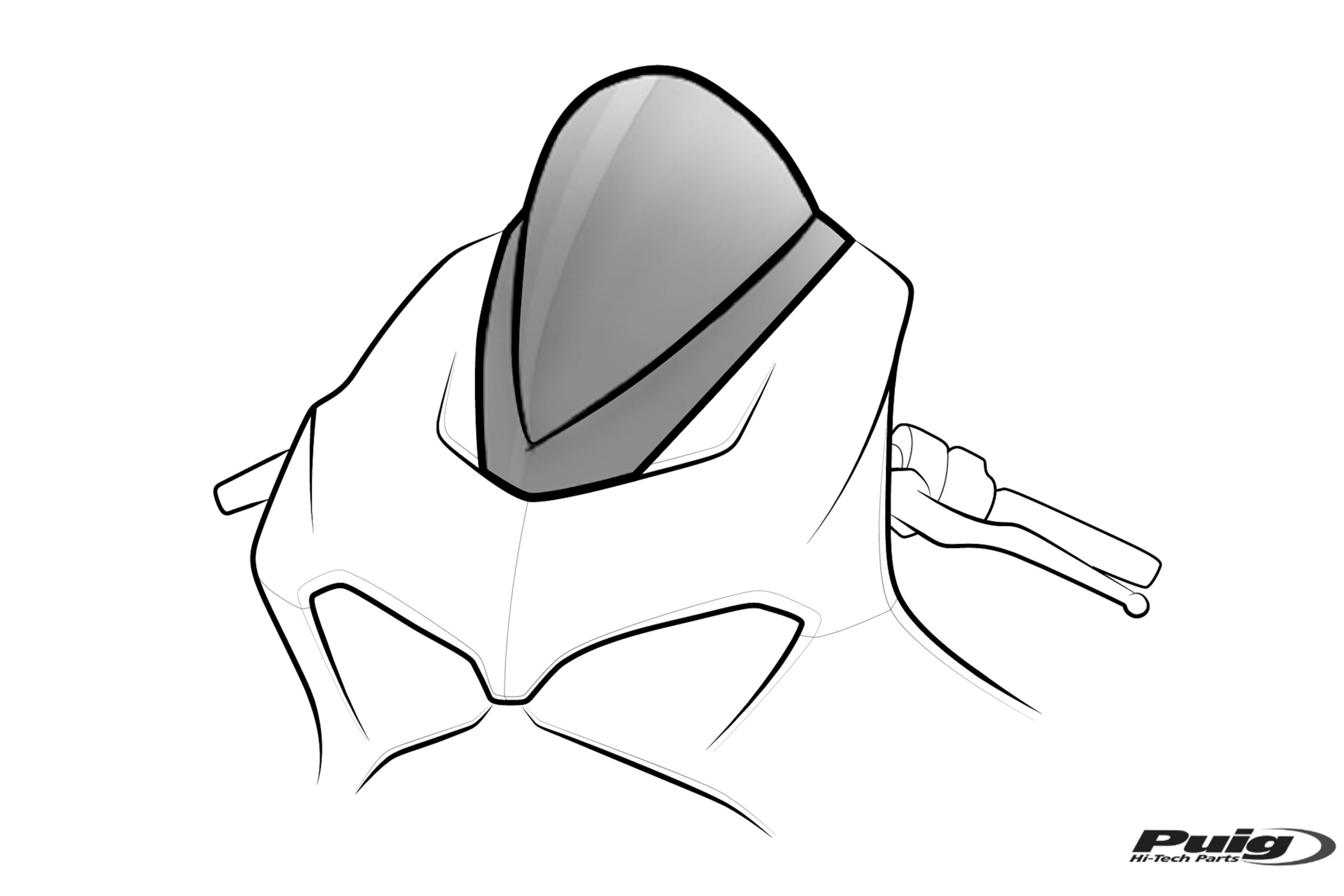 Puig Z-Racing Screen Kawasaki Ninja 1000Sx 20' C/Black