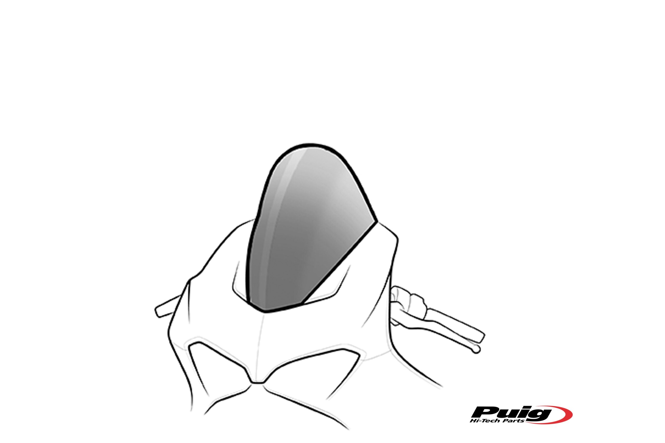 Puig R-Racer Screen Aprilia Rs 660 21' C/Black