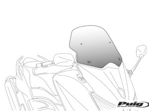 Puig Adapter Back Mirror Vitpilen-Svartpilen Left Side