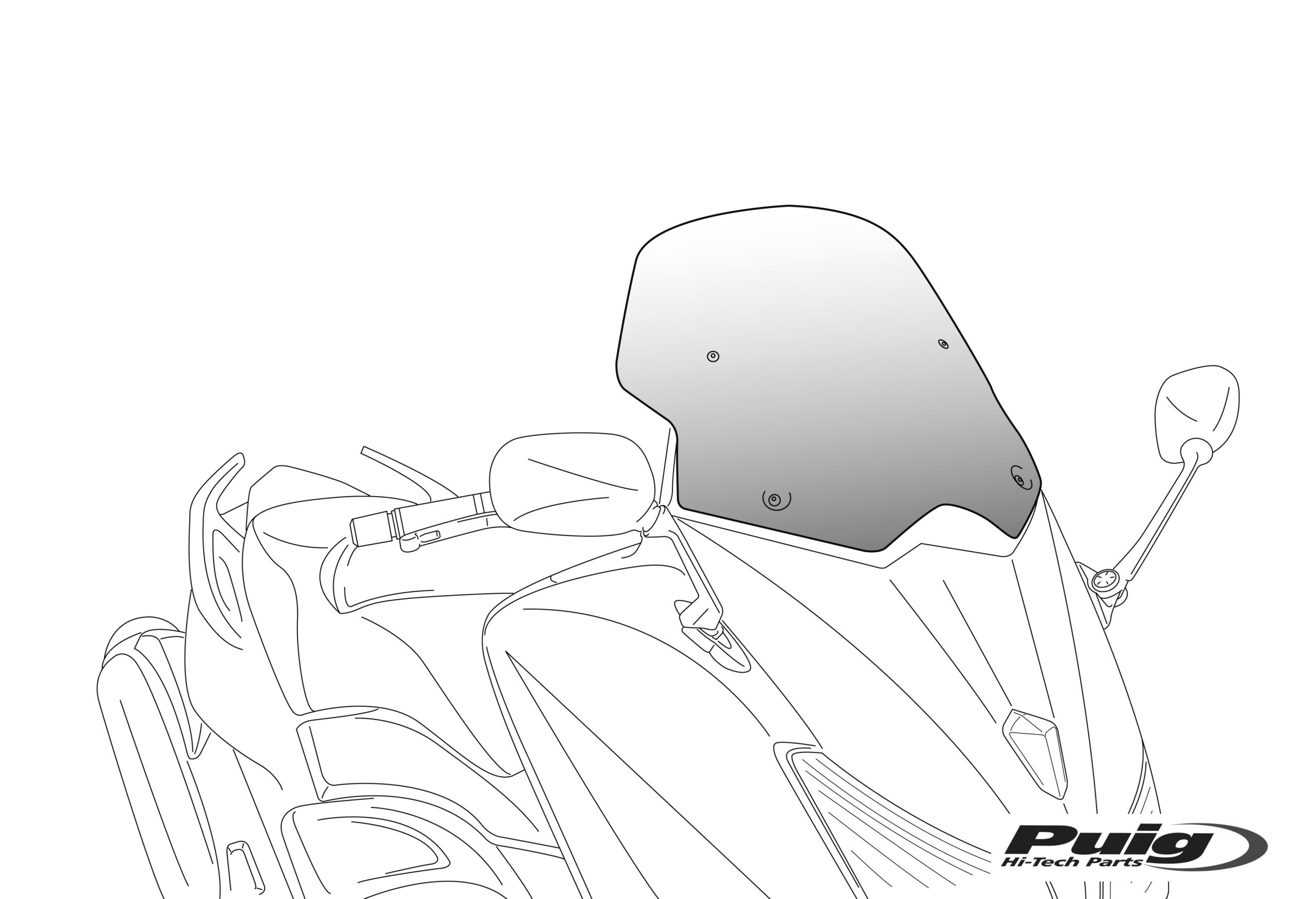Puig Windshield V-Techline Sport Honda Forza 750 21'