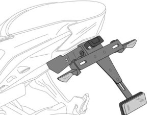 Puig Light Instalation Of License Plate For Yamaha Mt-0