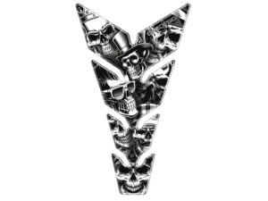 Puig Tank Pad Skull Party Black&White C/Black