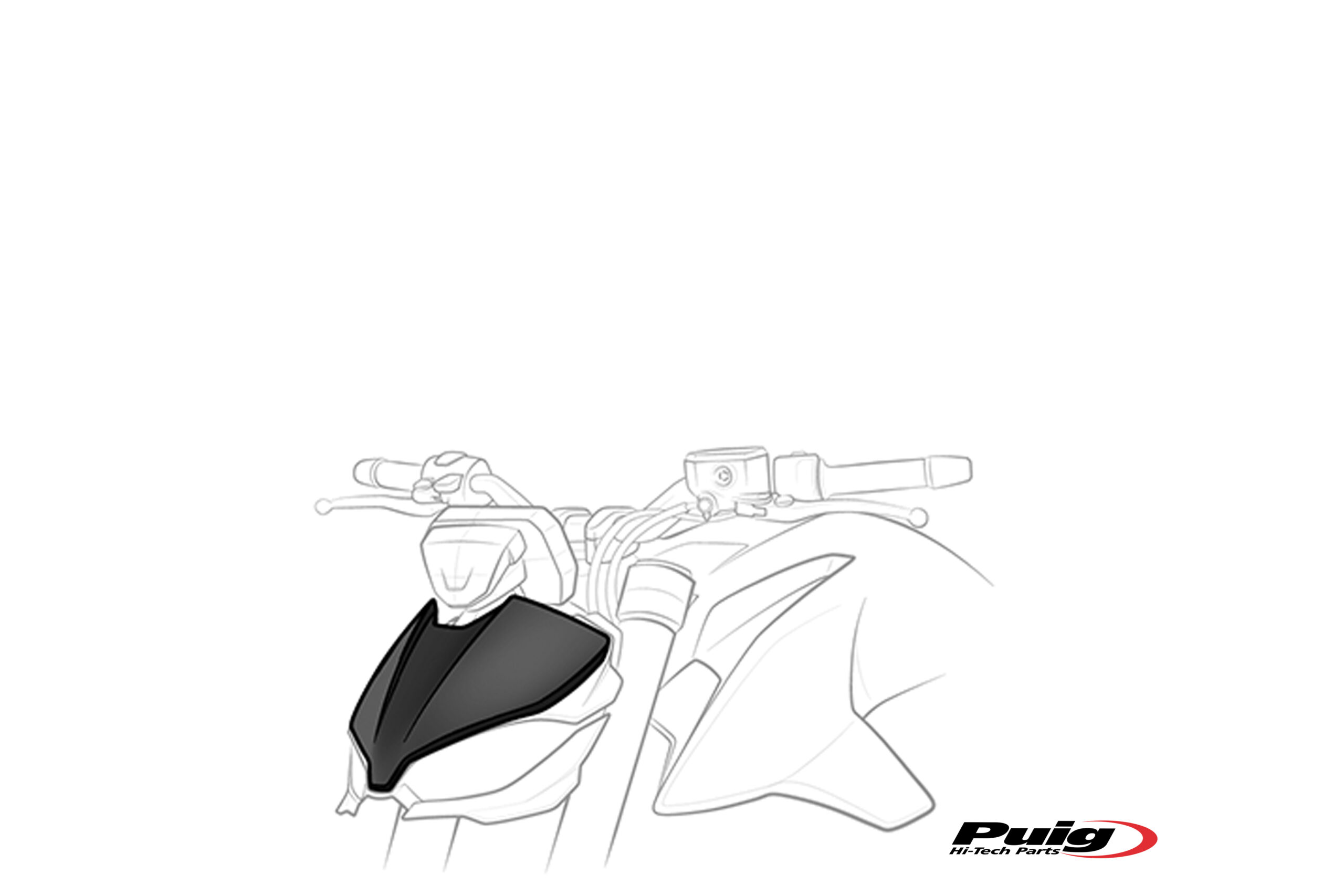 Puig Windshield N.G. Sportplus Yamaha Mt-07 21 C/Red