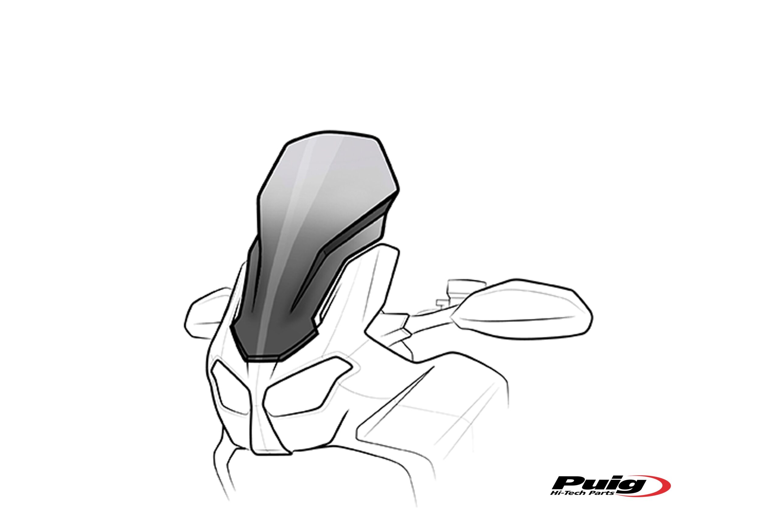 Puig Touring Screen Benelli Trk 251 20'- C/Clear