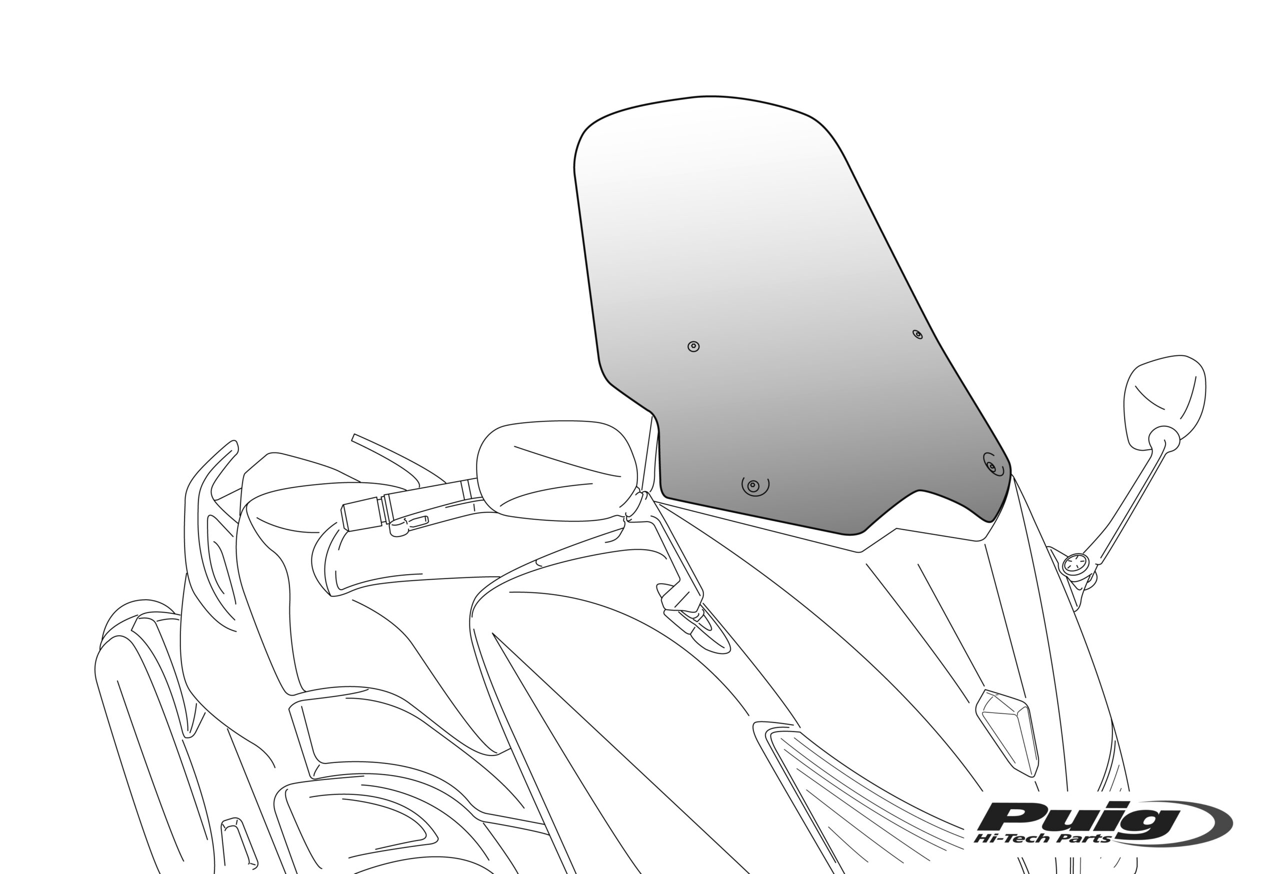 Puig Windshield V-Techline Touring Yamaha Nmax 125 21'