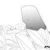 Puig Windshield V-Techline Touring Yamaha Tricity 300