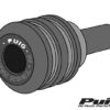 Puig Crash Bar Spare Part Nylon Vintage Screw M12 C/Bla