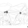 Puig Chassis Plugs Honda Monkey 125 19' C/Black