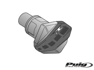 Puig Puck+Cap+Adhesive Crash Pads M10 08'C/White