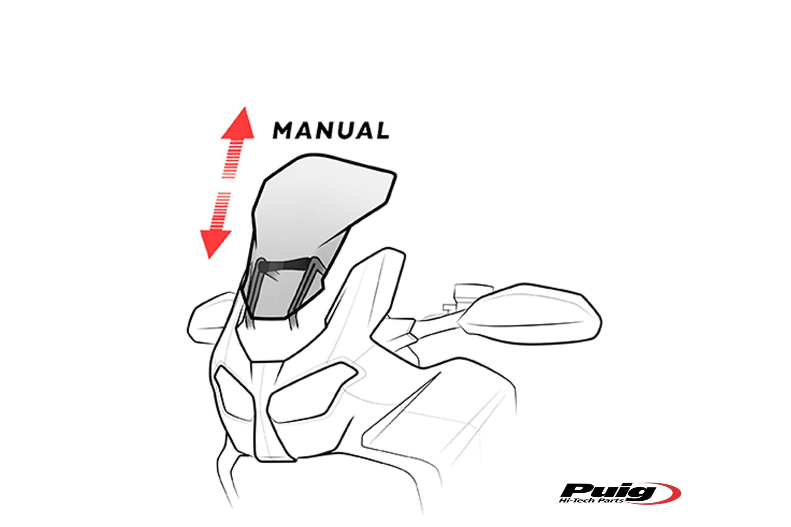 Puig Touring Screen + Mem Crf1000L Africa Twin 16'-19'