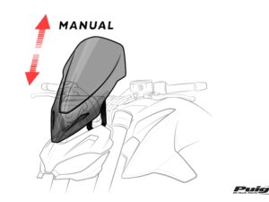 Puig Windshield New Gen. Touring Ducati Diavel 1260/S 1