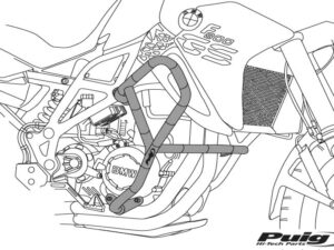 Puig Engine Guards Yamaha Tenere 700 19' C/Black