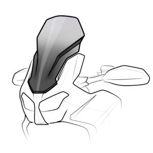 Puig Touring Screen Crf1000L Africa Twin 20' C/Clear