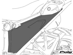 Puig Frame Caps Bmw S1000Rr 19'- C/Black
