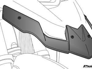 Puig Beak Extender For Yamaha Mt-09 Tracer/Gt 21' C/Mat