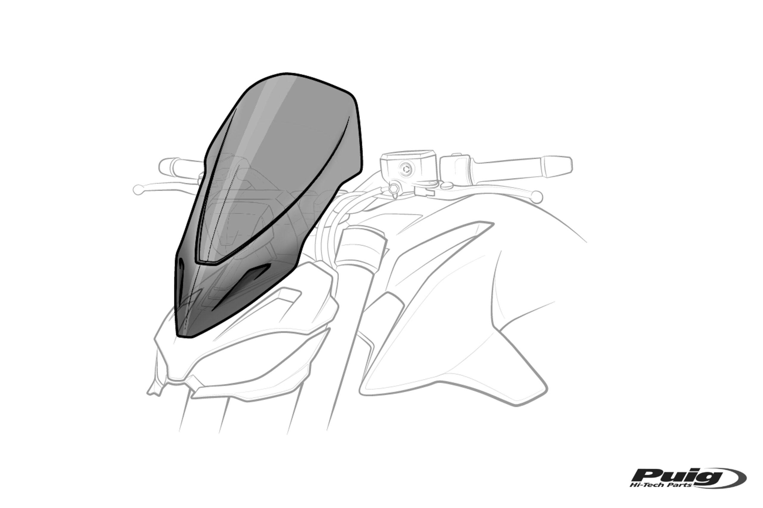 Puig Windshield N.G. Touring Kawasaki Z900 20' C/Smoke