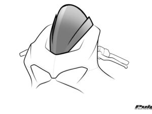 Puig Z-Racing Screen Kawasaki Ninja 650 20' C/Dark Smok