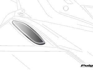 Puig Back Mirror Adapter Tmax 560 20' C/Black