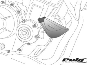 Puig Rubber Ends By Pair Fr.Sliders Pro C/Silver