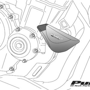 Puig Rubber Ends By Pair Fr.Sliders Pro C/Silver