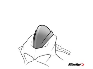 Puig Racing Screen Honda Cbr500R 13-15 C/Carbon Look