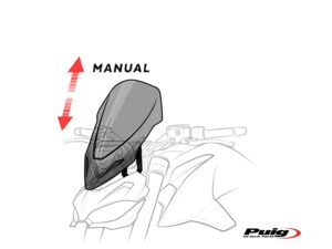 Puig Screen New Generation Touring Diavel 14'-18' C/Cle