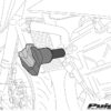 Puig Pair Footrest Fixation Passenger Suzuki (P-40)