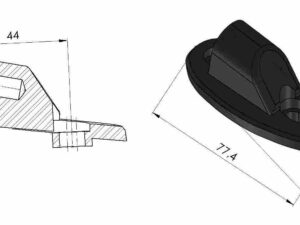 Puig Adapter Left Rear Mirror Gti Honda Cbr1000Rr/Sp/S