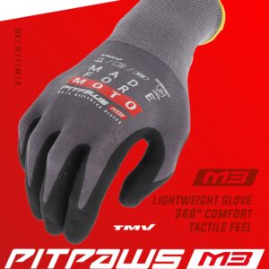 TMV Pitpaws gloves Black "Made for Moto" L