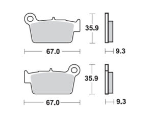 ProX Jarrupalasarja Taakse KX250F/450F '04-20 + RM-Z250/450 '04-20