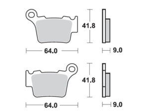 ProX Jarrupalasarja Taakse KTM125/150/200/250/300/350/450/525/530