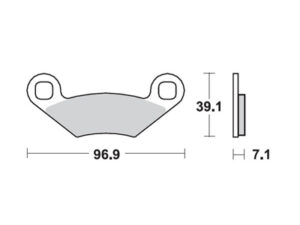 ProX Jarrupalasarja Taakse Polaris 450/525 Outlaw '08-11