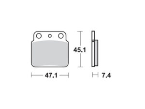 ProX Jarrupalasarja Taakse LT-Z400 '03-13 + LT-R450 '06-11 + KFX400