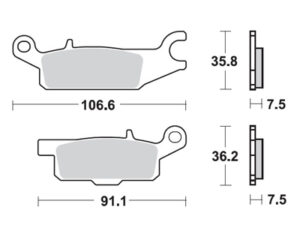 ProX Jarrupalasarja Eteen YFM250R Raptor '08-13 (Left) + YFM700F