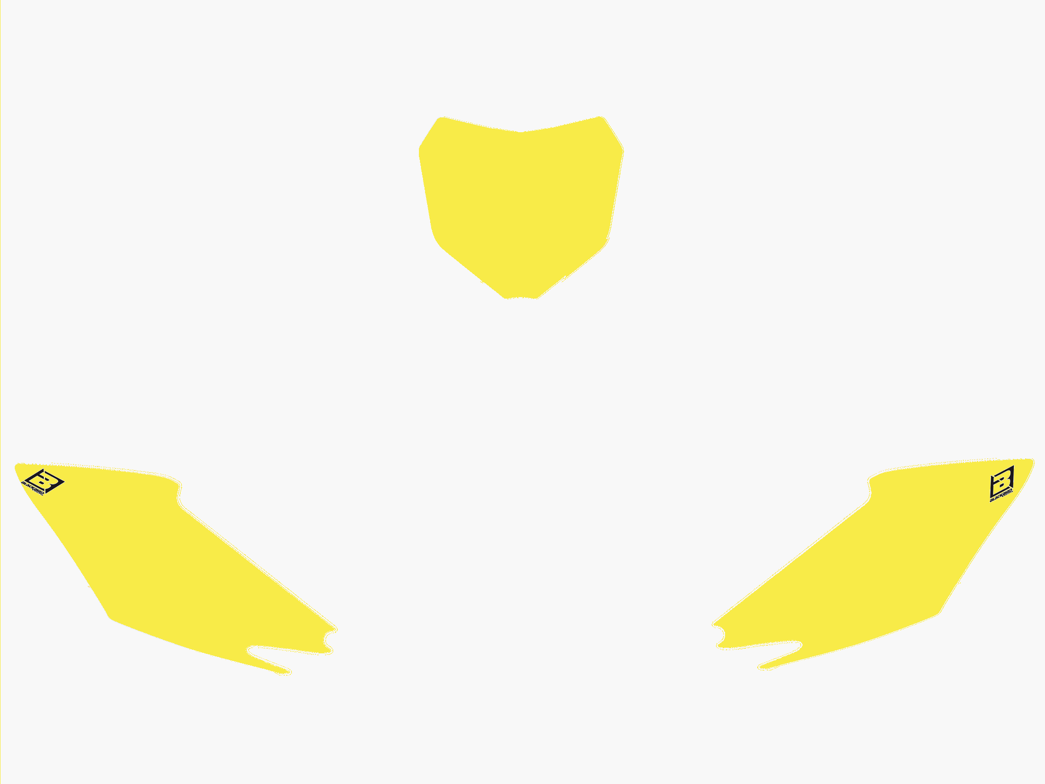 Blackbird numeropohjat keltainen CRF250 14-/CRF450 13-16