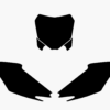 Blackbird numeropohjat musta CRF250 14-15/CRF450 13-15