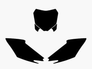 Blackbird numeropohjat musta CRF250 14-15/CRF450 13-15