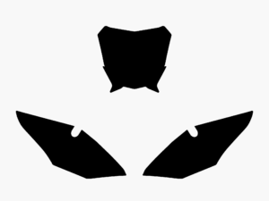 Blackbird numeropohjat musta CRF450 17-