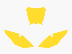 Blackbird numeropohjat keltainen CRF450 17-20/250 18-21