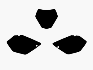 Blackbird numeropohjat musta YZ125/250 06-14