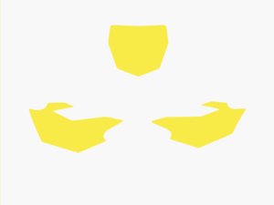 Blackbird numeropohjat keltainen YZF250/450 14-16