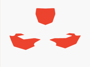 Blackbird numeropohjat punainen YZF250/450 14-16