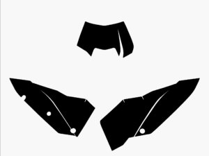 Blackbird numeropohjat must KTM EXC 08-10