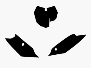 Blackbird numeropohjat musta SX/SX-F 13-15