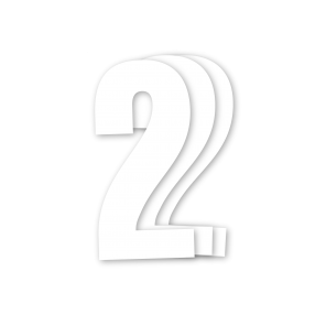 Blackbird kilpanumerot valkoinen 3kpl/srj 13x7cm #2