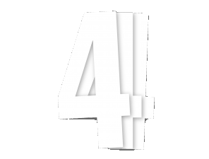 Blackbird kilpanumerot valkoinen 3kpl/srj 13x7cm #4