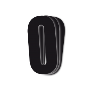 Blackbird kilpanumerot musta 3kpl/srj 13x7cm #0