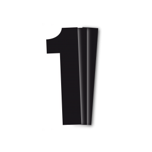 Blackbird kilpanumerot musta 3kpl/srj 13x7cm #1