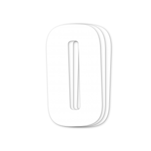 Blackbird kilpanumerot valkoinen 3kpl/srj 16x7,5cm #0