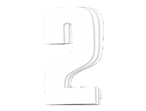 Blackbird kilpanumerot valkoinen 3kpl/srj 16x7,5cm #2